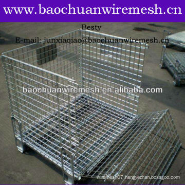 Save space stacking containers/steel wire in store(manufacturers)